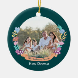 ワンダーランドドリーマーフローラリース_green セラミックオーナメント