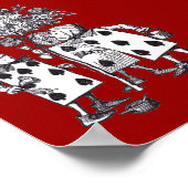 ワンダーランドバラプリント ポスター (角)