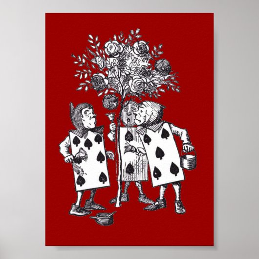 ワンダーランドバラプリント ポスター (正面)