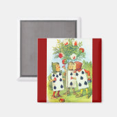 ワンダーランドバラ マグネット (正面/裏面)