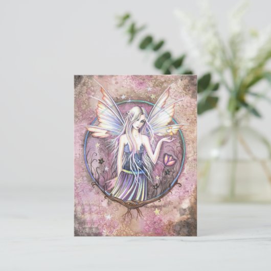 ワンダーランドフェアリーファンタジーアートハガキ ポストカード (スタンド正面)