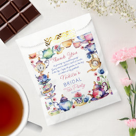 ワンダーランドブライダルシャワー茶会のアリス フェイバーバッグ