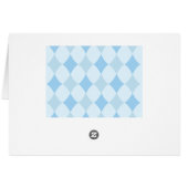 ワンダーランドブルーの白うさぎアーガイル (裏面横)