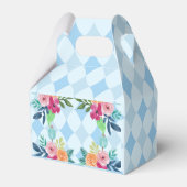 ワンダーランドブルーの白うさぎアーガイル フェイバーボックス (裏面サイド)