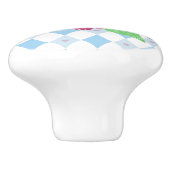 ワンダーランドブルーダイヤモンドの白うさぎ セラミックノブ (側面)