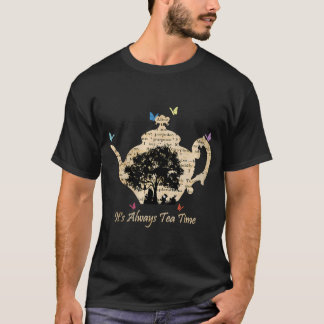 ワンダーランドヴィンテージティータイムの女性 Tシャツ