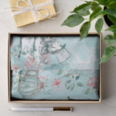 ワンダーランド不機嫌ティーパーティーアクアピンクティッシュペーパー 薄葉紙 (ギフト)