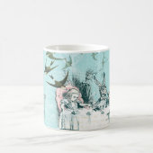 ワンダーランド不機嫌ティーパーティーアクアピンクマグ コーヒーマグカップ (中央)