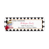 ワンダーランド不機嫌ティーパーティーティーカップアドレス ラベル (正面)