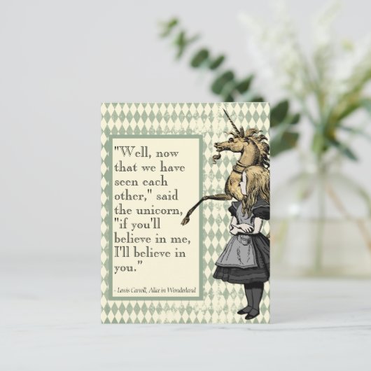 ワンダーランド信じユニコーン ポストカード (スタンド正面)