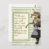 ワンダーランド信じユニコーン ポストカード (正面/裏面)