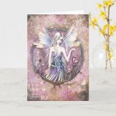 ワンダーランド妖精グリーティングカード カード (黄色い花)