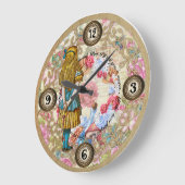 ワンダーランド時計のアリスの冒険 ラージ壁時計 (傾斜)