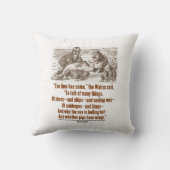 ワンダーランド来の時間は鏡に映る クッション (裏面)