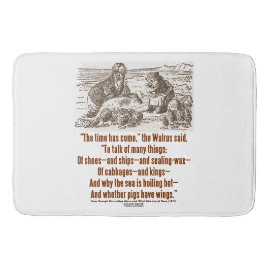 ワンダーランド来の時間は鏡に映る バスマット (正面)