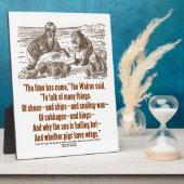 ワンダーランド来の時間は鏡に映る フォトプラーク (側面)