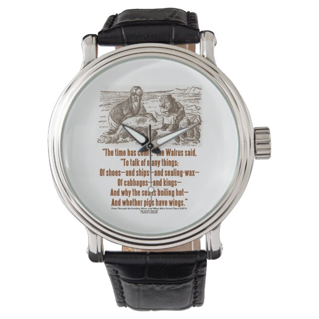 ワンダーランド来の時間は鏡に映る 腕時計 (正面)