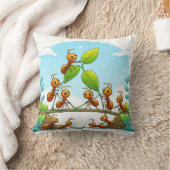 ワンダーランド枕のアリ クッション (ブランケット)