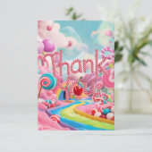 ワンダーランド棒つきキャンデーキャンディランドサンキューカード サンキューカード (スタンド正面)
