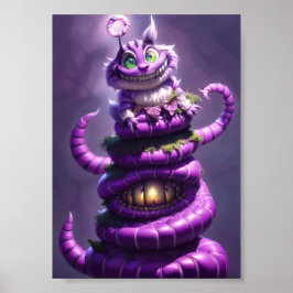 ワンダーランド猫ポスターのアリス ポスター