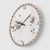 ワンダーランド産のウサギ ラージ壁時計 (傾斜)