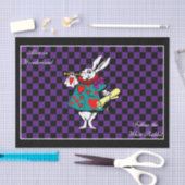 ワンダーランド白うさぎのチェックであなたの色アリス 薄葉紙 (クラフト)