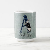 ワンダーランド白うさぎ手紙A コーヒーマグカップ (中央)