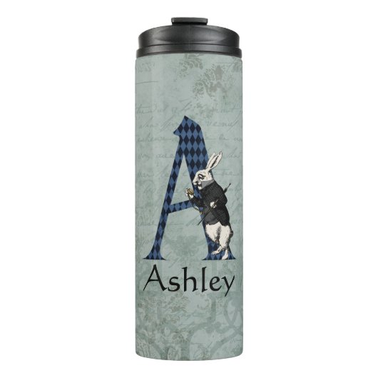 ワンダーランド白うさぎ手紙A タンブラー (正面)