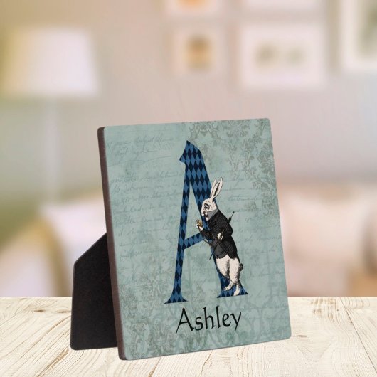 ワンダーランド白うさぎ手紙A フォトプラーク