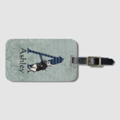 ワンダーランド白うさぎ手紙A ラゲッジタグ (正面横)