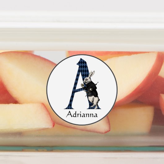 ワンダーランド白うさぎ手紙A ラベル (貼付)