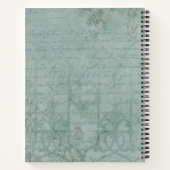 ワンダーランド白うさぎ手紙A Bullet Journal ノートブック (裏面)