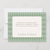 ワンダーランド白うさぎ サンキューカード (裏面)