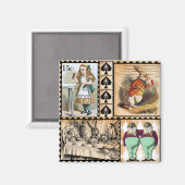 ワンダーランド磁石のアリス マグネット (正面/裏面)