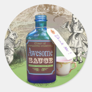 ワンダーランド素晴らしのタレのアリス ラウンドシール