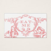 ワンダーランド結婚のフードカードに登場するピンクのアリス (正面)