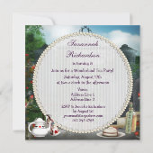 ワンダーランド誕生日ティーパーティー 招待状 (裏面)