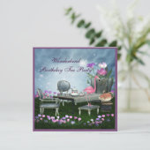 ワンダーランド誕生日ティーパーティー 招待状 (スタンド正面)