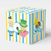 ワンダーランド誕生日パーティーでかわいいキッズアリス フェイバーボックス (正面サイド)