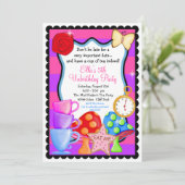 ワンダーランド誕生日パーティーの招待 招待状 (スタンド正面)