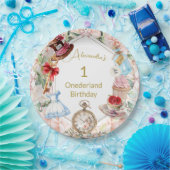 ワンダーランド誕生日時代の最初のアリス ペーパープレート (パーティー)