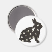 ワンダーランド1ウサギ マグネット (正面/裏面)