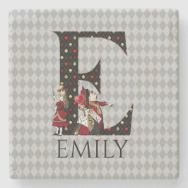 ワンダーランド・アリス&クイーン・オブ・ハートレターE ストーンコースター