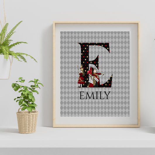 ワンダーランド・アリス&クイーン・オブ・ハートレターE ポスター