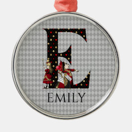 ワンダーランド・アリス&クイーン・オブ・ハートレターE メタルオーナメント