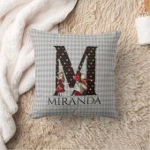 ワンダーランド・アリス&クイーン・オブ・ハートレターM クッション (ブランケット)