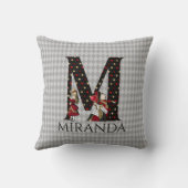 ワンダーランド・アリス&クイーン・オブ・ハートレターM クッション (裏面)