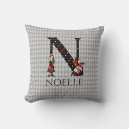 ワンダーランド・アリス&クイーン・オブ・ハートレターN クッション