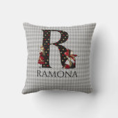 ワンダーランド・アリス&クイーン・オブ・ハートレターR クッション (裏面)