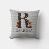 ワンダーランド・アリス&クイーン・オブ・ハートレターR クッション (正面)